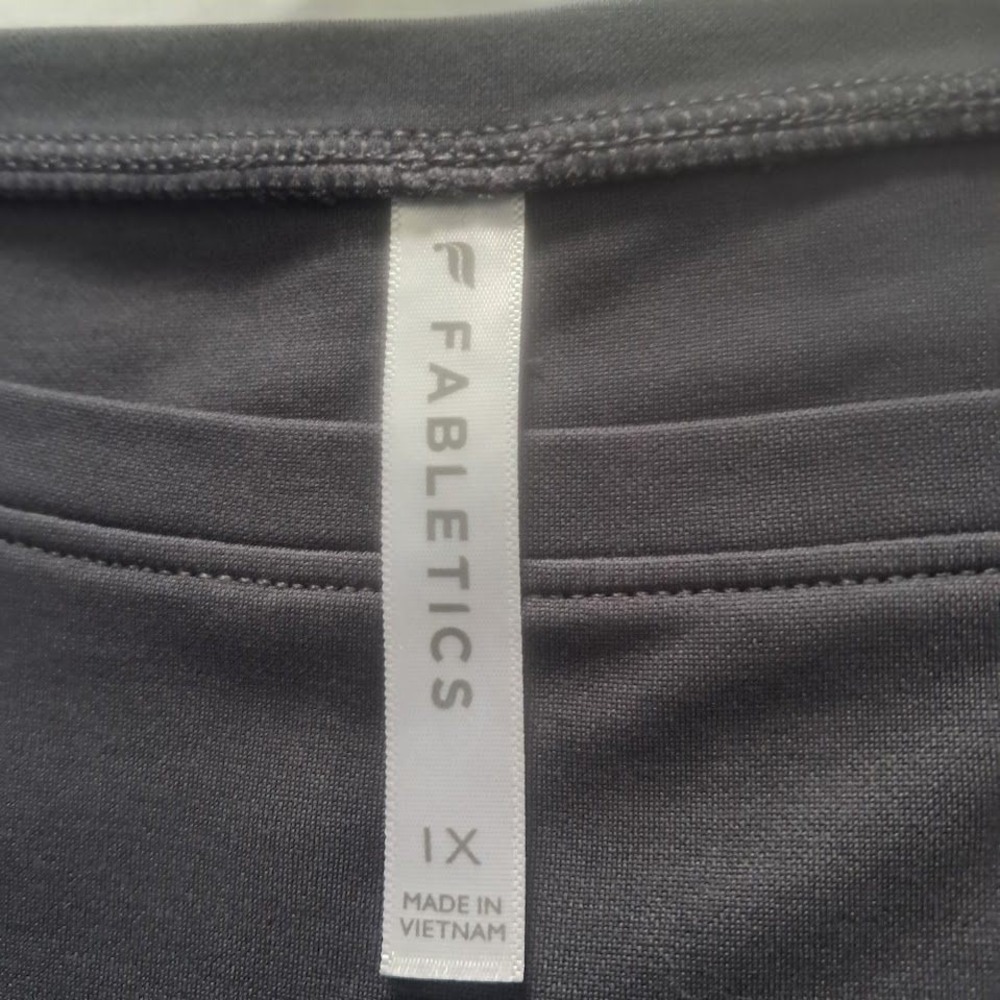 FABLETICS 1X Eco Sleek Knit Boat Neck Pullover Pewter Gray Athleisure - Picture 7 of 9